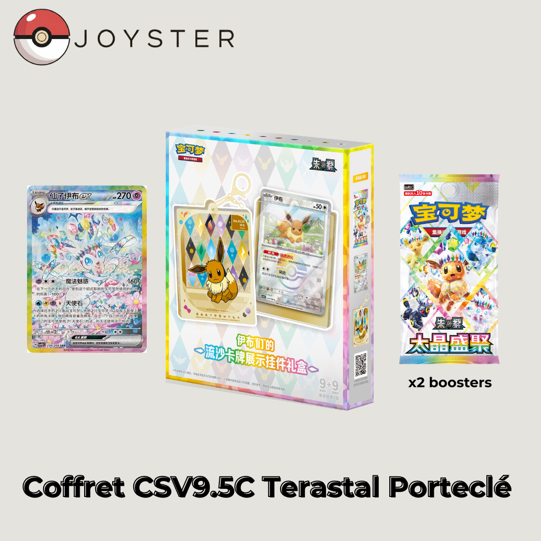 Coffret Pokémon Terastal Porte-clé - Chinois Simplifié
