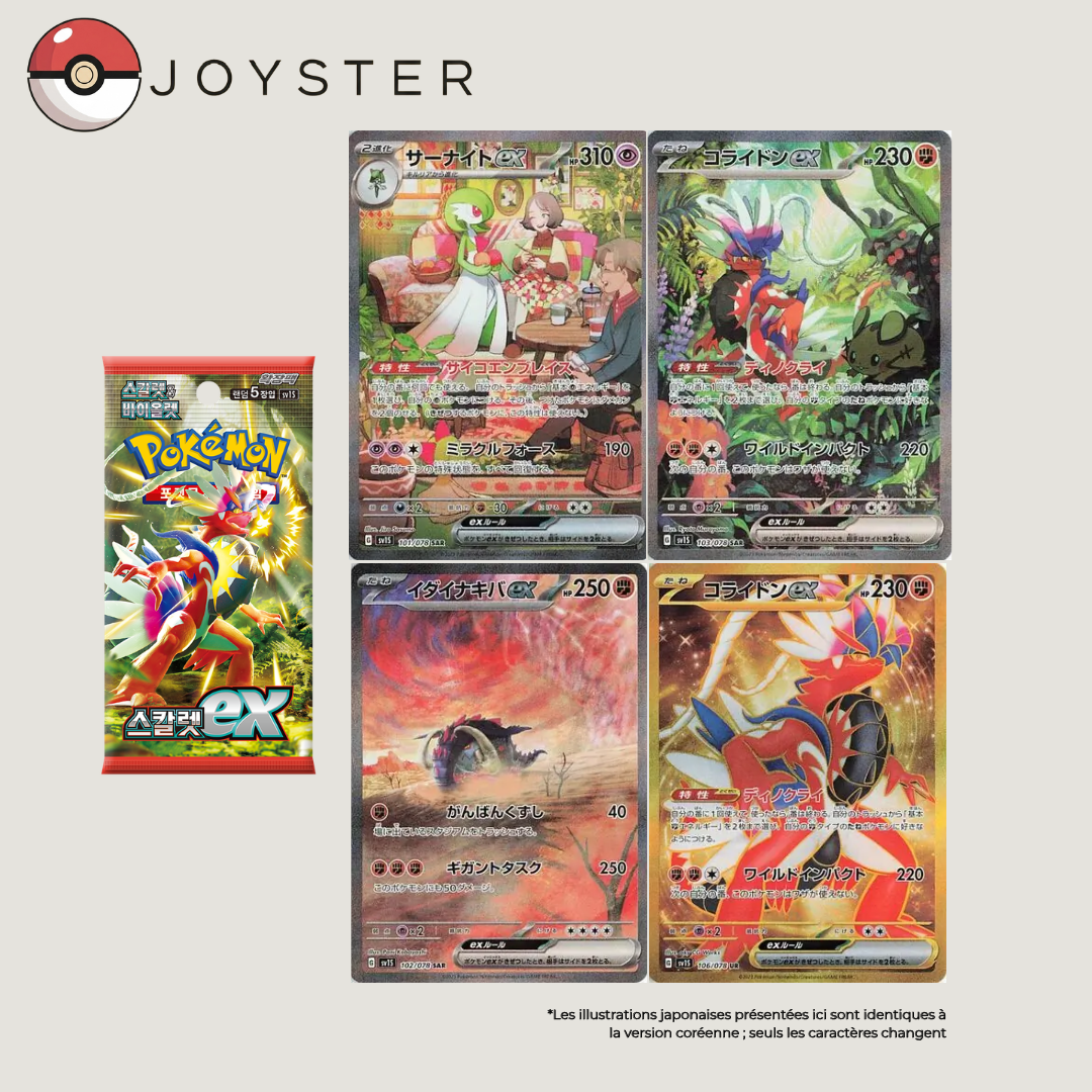 Display Pokémon SV1S Coréen - Scarlet EX - Coffret Scellé Officiel